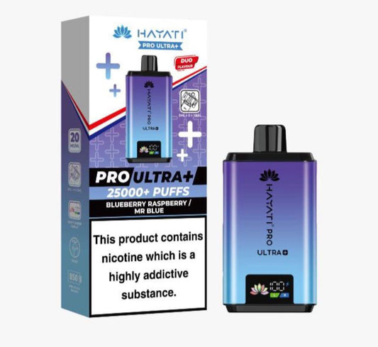 Hayati Pro Ultra Plus 25000 Puffs Prefilled Kit - Box of 5
