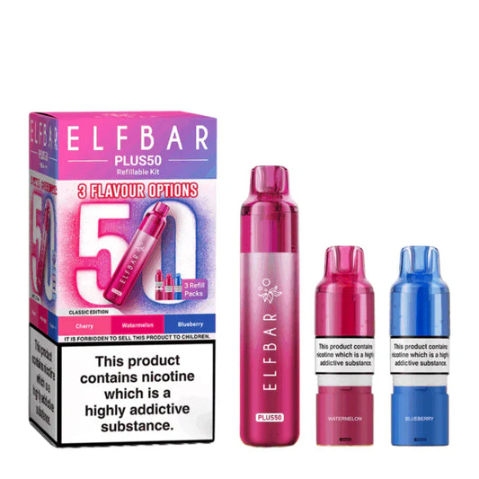 Elf Bar Plus 50 Prefilled Pod Kit - Box Of 5