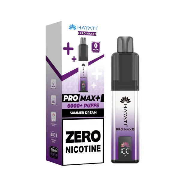 Hayati Pro Max + 6000 Prefilled Kit Zero Nicotine - Box of 5