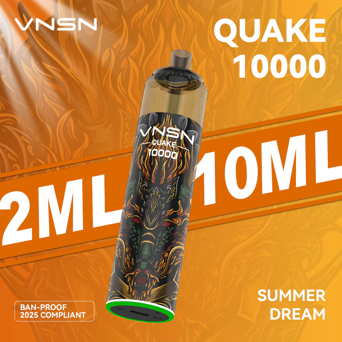 VNSN Quake 10000 Prefilled Vape Kit - Box Of 5