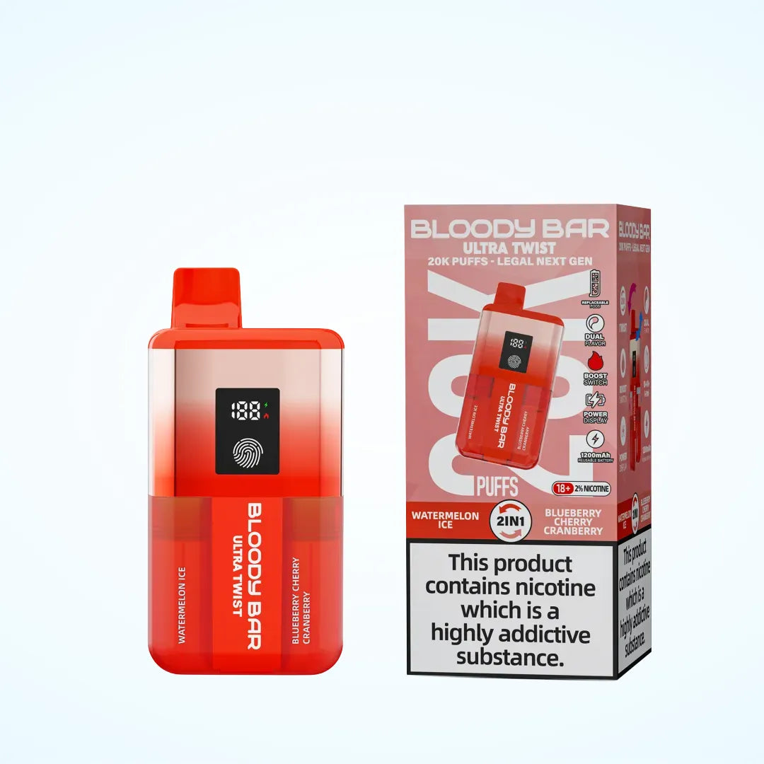 Bloody Bar 20K Puff Ultra Twist Prefilled Pod Kit - Box of 5