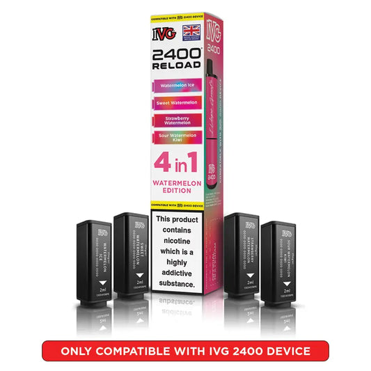 IVG 2400 Reload 4 in 1 Prefilled Pods - Box Of 5