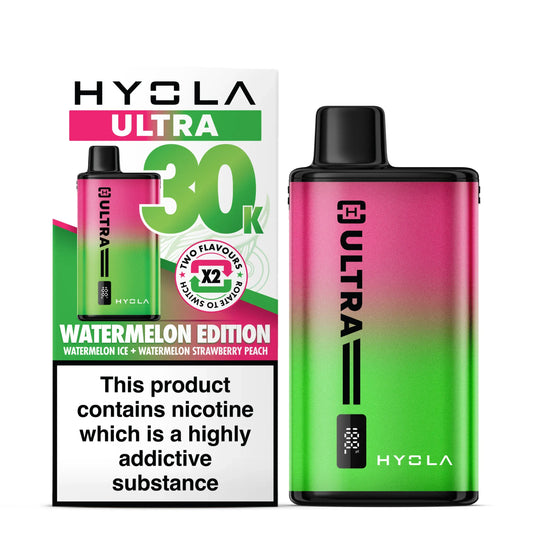 Hyola Ultra 30k Puffs Prefilled Kit - Box of 5 - Watermelon Edition | Wholesale UK