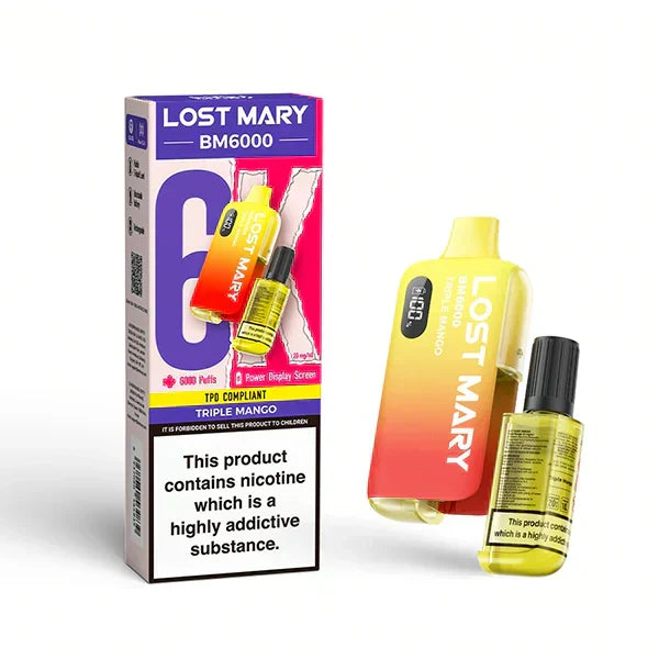 Lost Mary BM6000 Prefilled Pod Kit – Box of 5