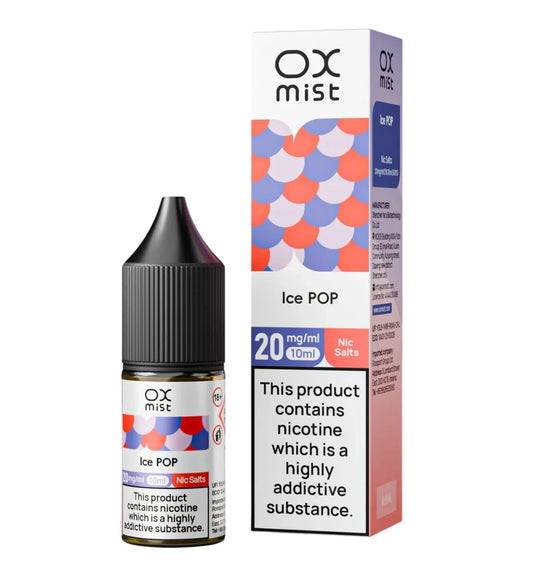 ICE POP 10ML NIC SALT OX MIST - Box of 10