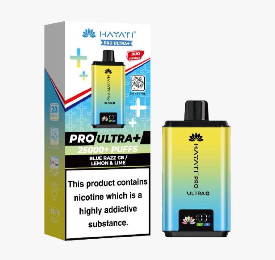 Hayati Pro Ultra Plus 25000 Puffs Prefilled Kit - Box of 5