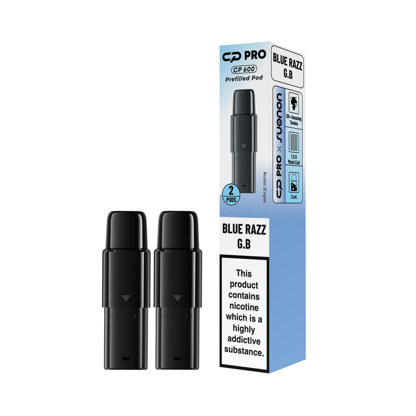 Crystal Pro CP 600 Prefilled Pods - Box of 10 (Pack of 2)