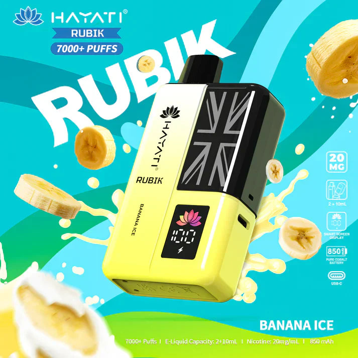 Hayati Rubik 7000+ Puffs Prefilled Kit - Box of 5