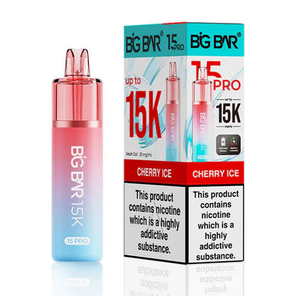 Big Bar Pro 15K Puffs Prefilled Pod Kit - Box of 5 - Cherry Ice | Wholesale UK