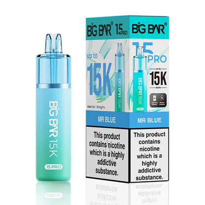 Big Bar Pro 15K Puffs Prefilled Pod Kit - Box of 5 - Mr Blue | Wholesale UK
