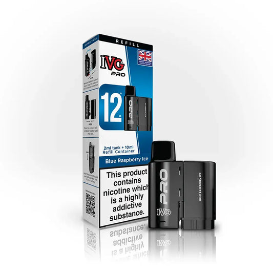 IVG Pro 12 Prefilled Pods - Box of 5 - Blue Raspberry Ice | Wholesale UK