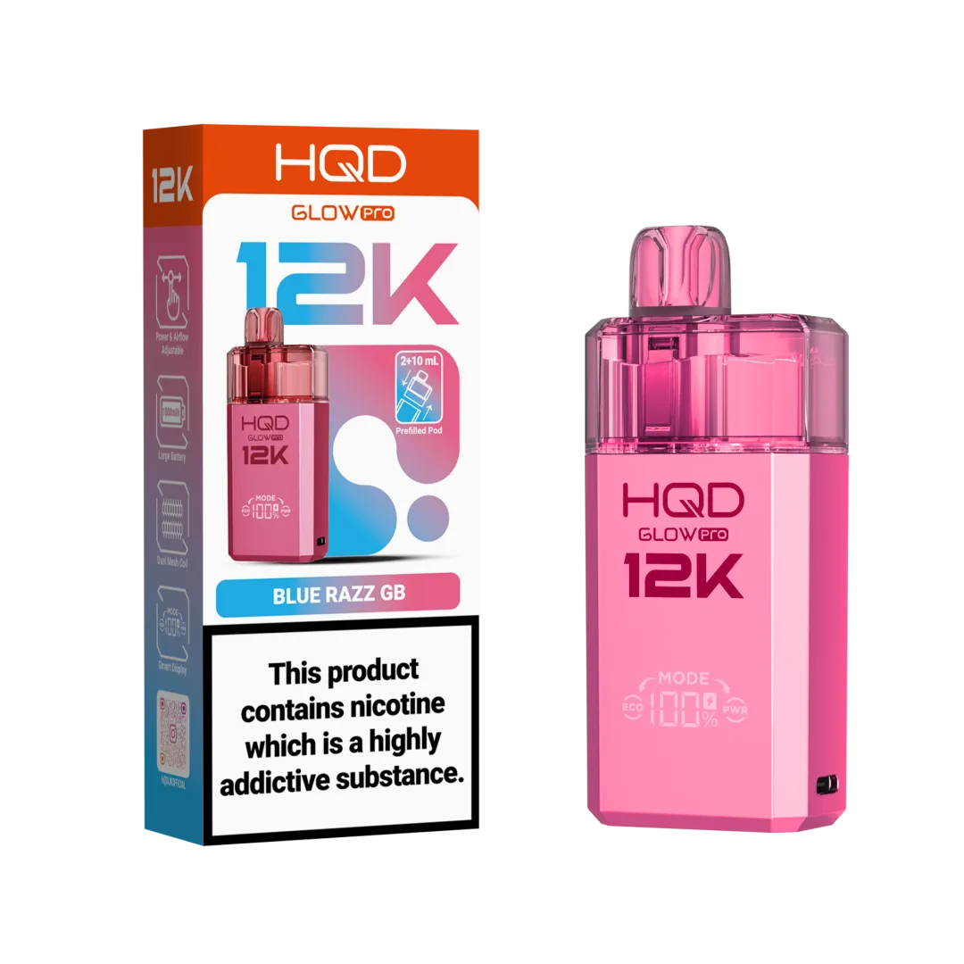 HQD Glow Pro 12k Prefiiled Kit - Box of 5