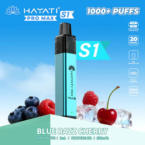 Hayati Pro Max+ S1 1000 Puffs Prefilled Kit - Box of 10