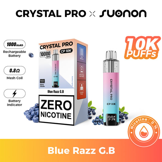 Crystal Pro CP 10K Prefilled Kit 0MG (Zero Nicotine) - Box Of 5