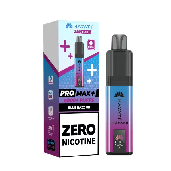 Hayati Pro Max + 6000 Prefilled Kit Zero Nicotine - Box of 5