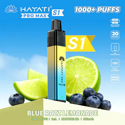 Hayati Pro Max+ S1 1000 Puffs Prefilled Kit - Box of 10
