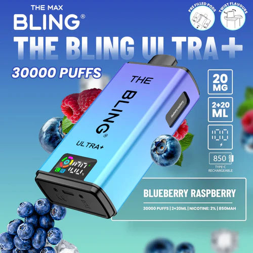 The Bling Ultra Plus 30k Puffs Prefilled Pod Vape - Box Of 5