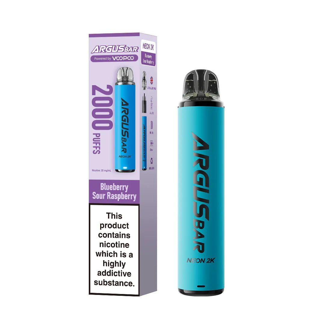 VooPoo Argus Bar Neon 2K Prefilled Kit - Box of 10