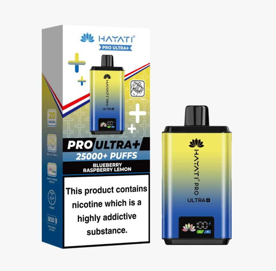 Hayati Pro Ultra Plus 25000 Puffs Prefilled Kit - Box of 5