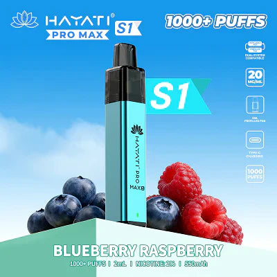Hayati Pro Max+ S1 1000 Puffs Prefilled Kit - Box of 10
