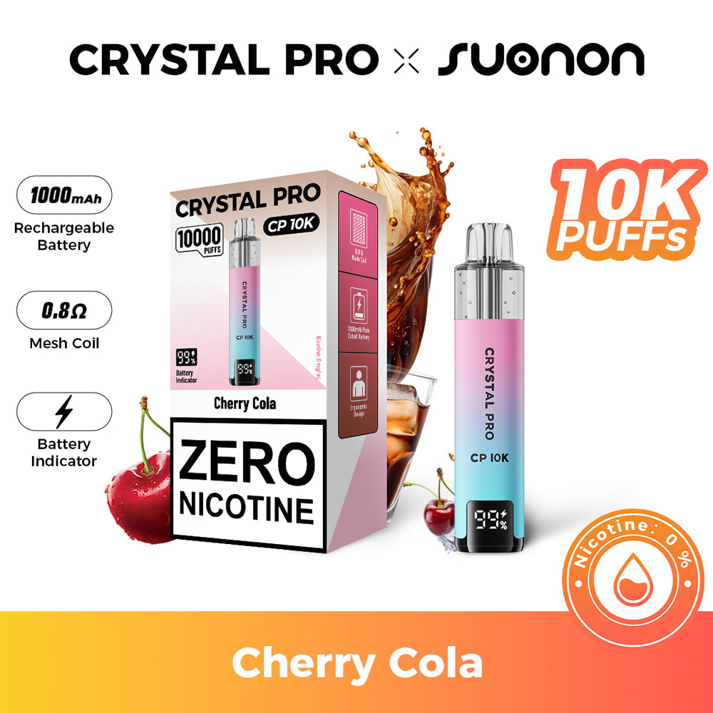 Crystal Pro CP 10K Prefilled Kit 0MG (Zero Nicotine) - Box Of 5