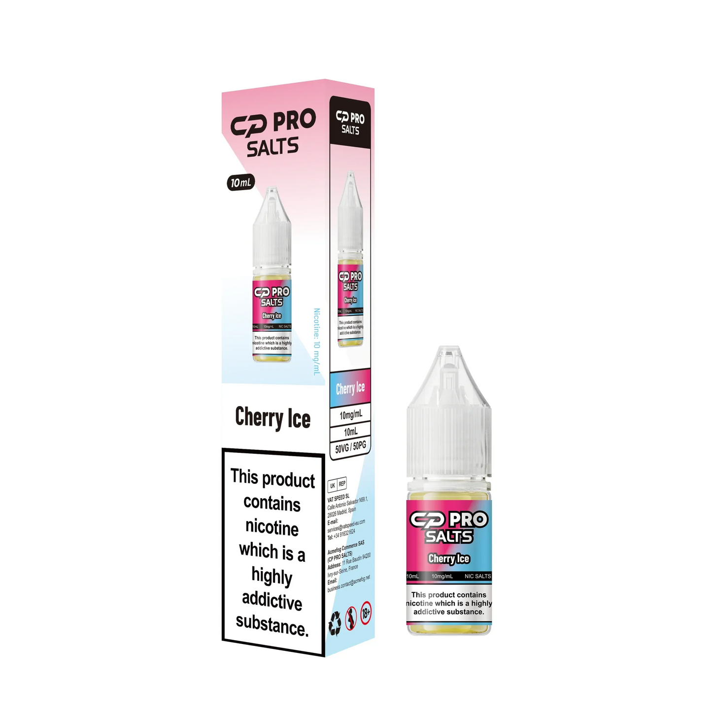 Crystal Pro CP Nic Salt E-Liquid - 10mg & 20mg - Box of 10