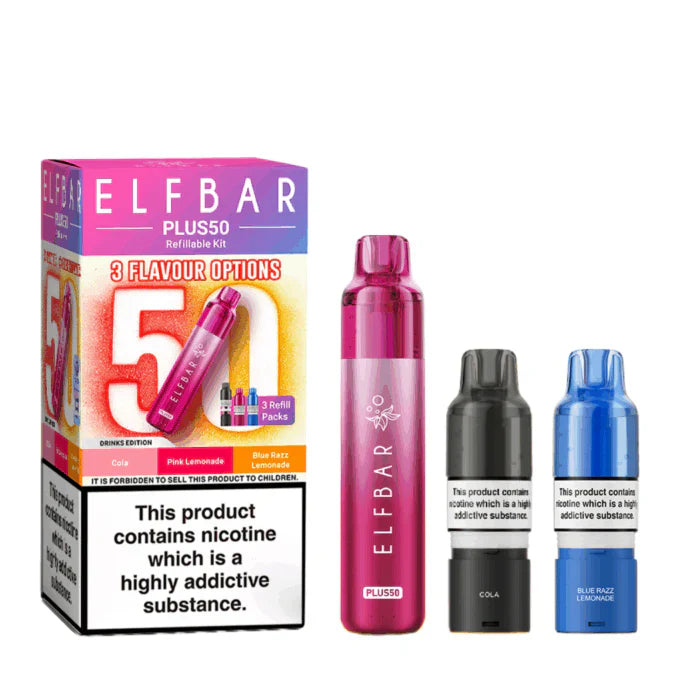 Elf Bar Plus 50 Prefilled Pod Kit - Box Of 5