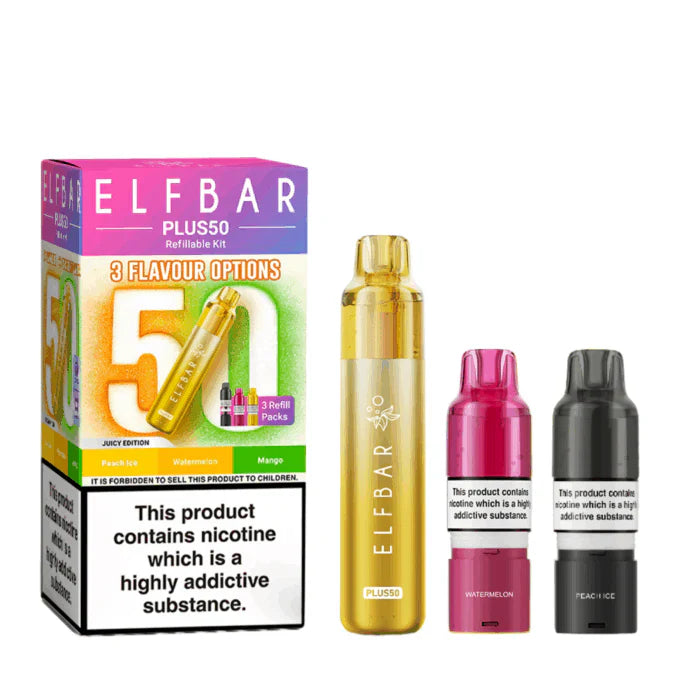 Elf Bar Plus 50 Prefilled Pod Kit - Box Of 5