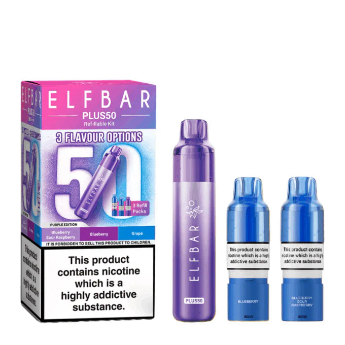Elf Bar Plus 50 Prefilled Pod Kit - Box Of 5