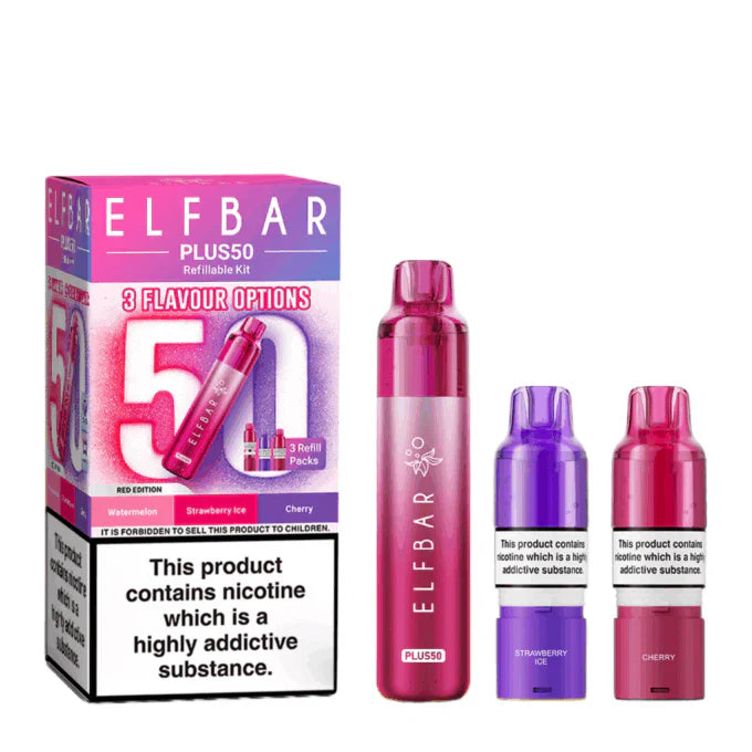 Elf Bar Plus 50 Prefilled Pod Kit - Box Of 5