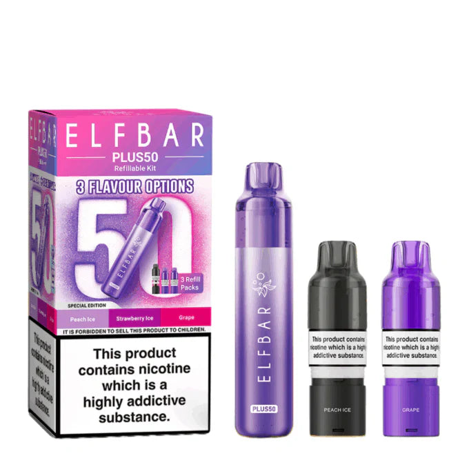 Elf Bar Plus 50 Prefilled Pod Kit - Box Of 5