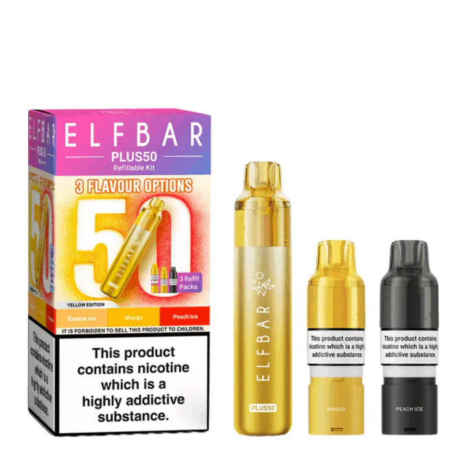 Elf Bar Plus 50 Prefilled Pod Kit - Box Of 5