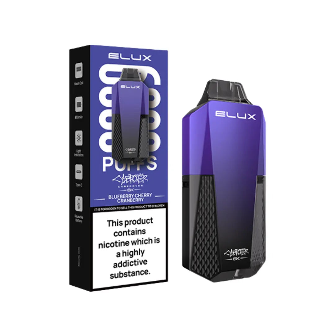 Elux Cyberover 6K Prefilled Vape Kit - Box of 10