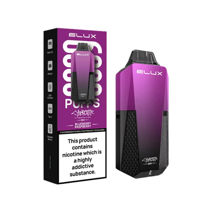 Elux Cyberover 6K Prefilled Vape Kit - Box of 10