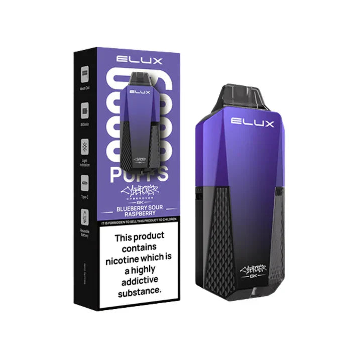 Elux Cyberover 6K Prefilled Vape Kit - Box of 10