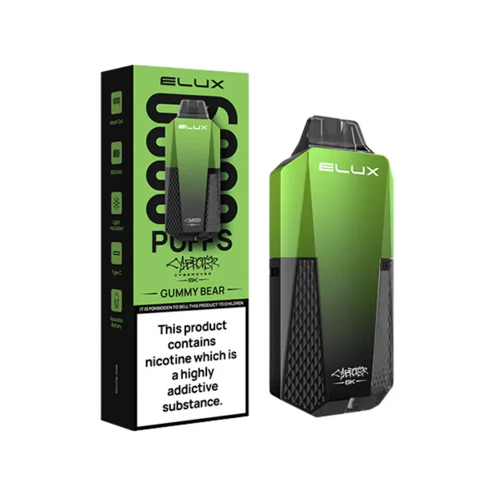 Elux Cyberover 6K Prefilled Vape Kit - Box of 10