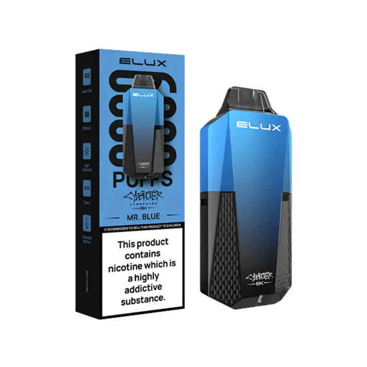 Elux Cyberover 6K Prefilled Vape Kit - Box of 10