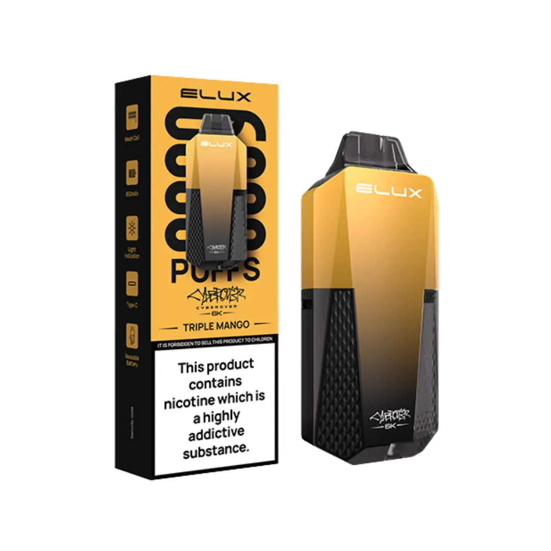 Elux Cyberover 6K Prefilled Vape Kit - Box of 10