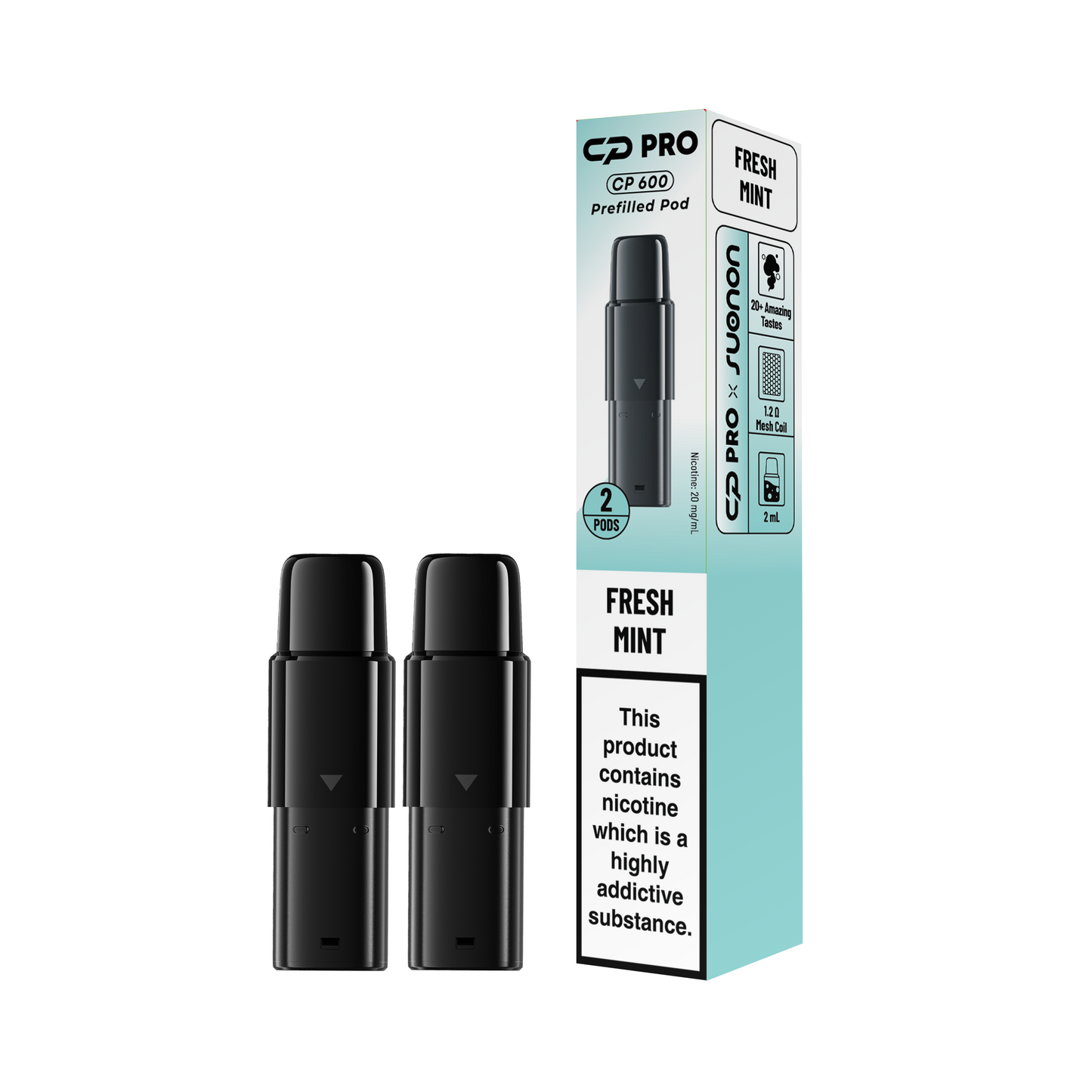 Crystal Pro CP 600 Prefilled Pods - Box of 10 (Pack of 2)