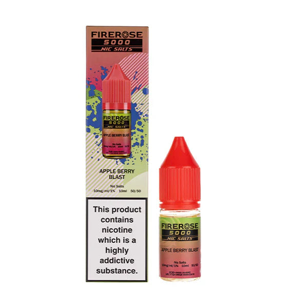 Firerose 5000 10ml Nic Salts E-liquids Box of 10