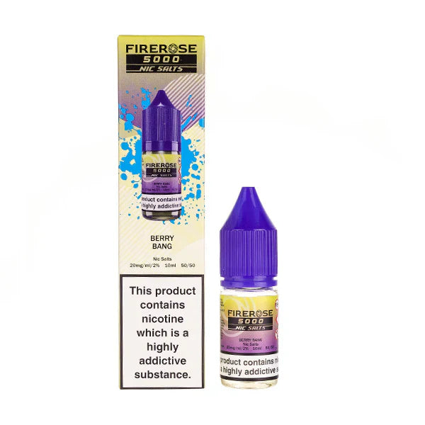 Firerose 5000 10ml Nic Salts E-liquids Box of 10