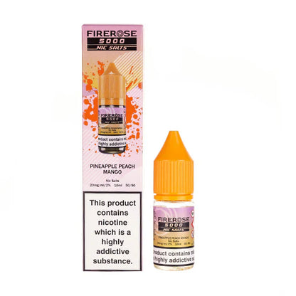Firerose 5000 10ml Nic Salts E-liquids Box of 10