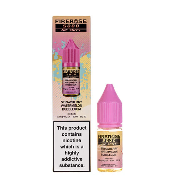 Firerose 5000 10ml Nic Salts E-liquids Box of 10