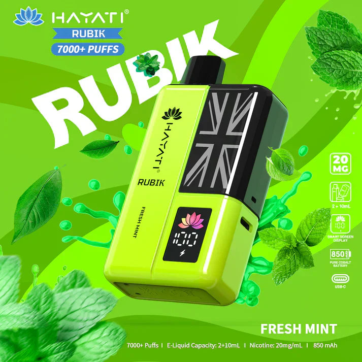 Hayati Rubik 7000+ Puffs Prefilled Kit
