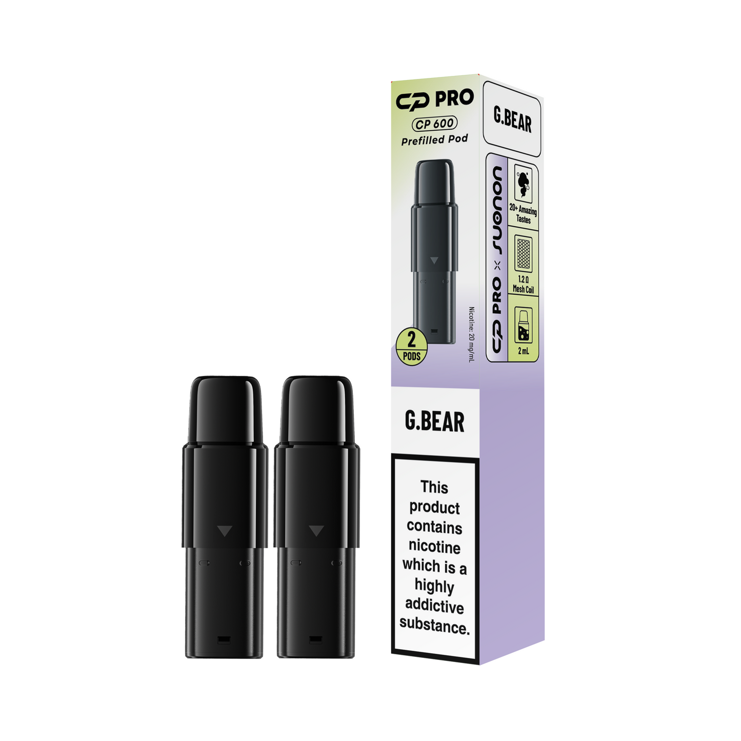 Crystal Pro CP 600 Prefilled Pods - Box of 10 (Pack of 2)