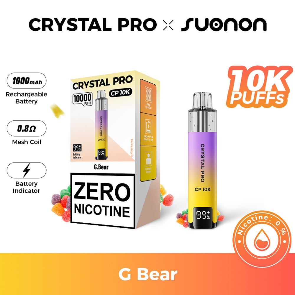 Crystal Pro CP 10K Prefilled Kit 0MG (Zero Nicotine) - Box Of 5