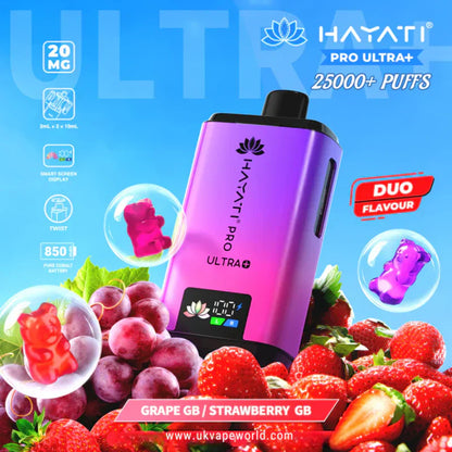 Hayati Pro Ultra Plus 25000 Puffs Prefilled Kit - Box of 5