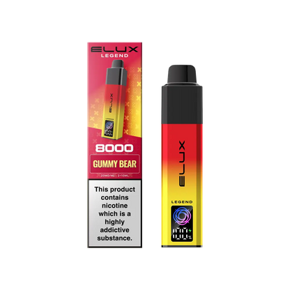 Elux Legend 8000 Prefilled Vape Kit Box 0f 5