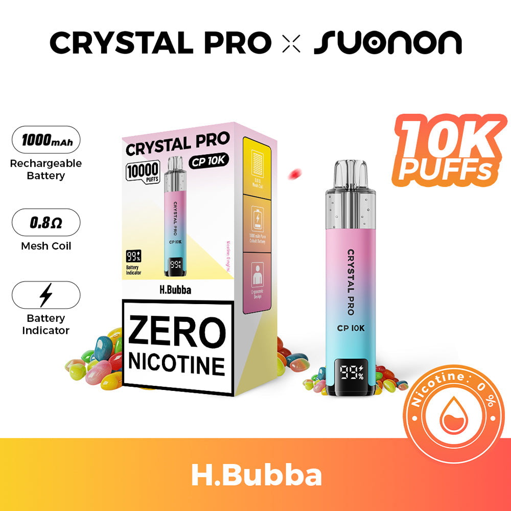 Crystal Pro CP 10K Prefilled Kit 0MG (Zero Nicotine) - Box Of 5