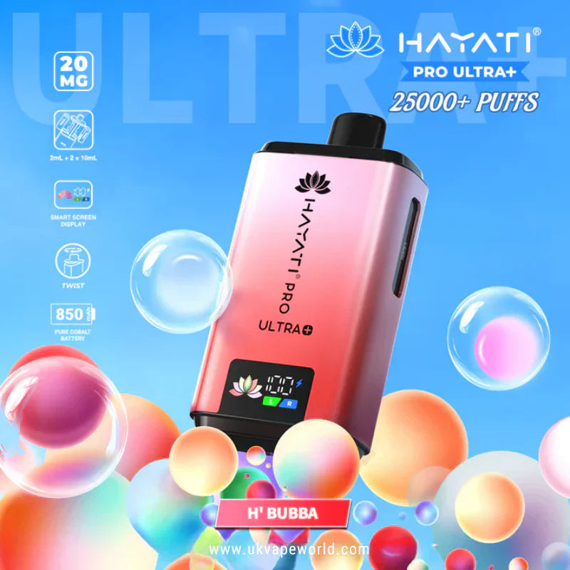 Hayati Pro Ultra Plus 25000 Puffs Prefilled Kit - Box of 5